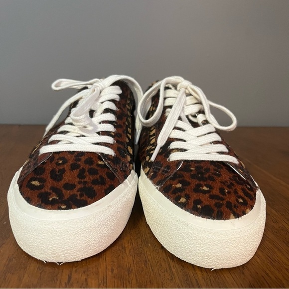 MADEWELL Leopard Print Dyed Calf Hair
Platform Sneakers. Women’s size 6.5. - Picture 2 of 14